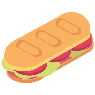 Ilustração de sanduíche