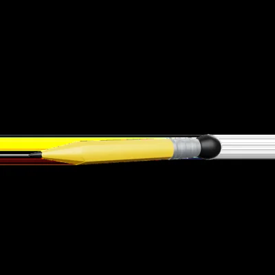Ilustração 3D de lápis amarelo