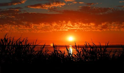 Pôr do sol no mar