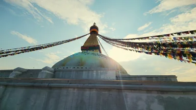 Estupa de Boudhanath no Nepal