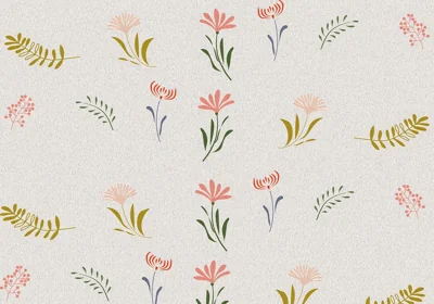 Padrão floral abstrato
